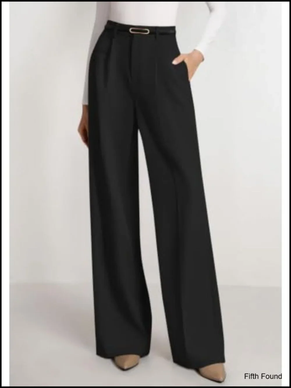 Wide Leg Dress Pants Business Casual Flowy Work Palazzo High Waisted Trousers